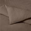 imageAmazon Basics Brushed Microfiber Comforter Set Extra Soft with Natural Texture 3Piece King BeigeBrown