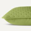 imageAmazon Basics Brushed Microfiber Comforter Set Extra Soft with Natural Texture 3Piece King BeigeGreen