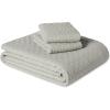 imageAmazon Basics Brushed Microfiber Comforter Set Extra Soft with Natural Texture 3Piece King BeigeGrey