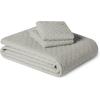 imageAmazon Basics Brushed Microfiber Comforter Set Extra Soft with Natural Texture 3Piece King BeigeGrey