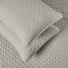 imageAmazon Basics Brushed Microfiber Comforter Set Extra Soft with Natural Texture 3Piece King BeigeGrey