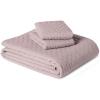 imageAmazon Basics Brushed Microfiber Comforter Set Extra Soft with Natural Texture 3Piece King BeigePurple