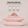 imageAmazon Basics Cationic Microfiber 4Piece Sheet Set Wrinkle Free and Easy Fit 1 Flat Sheet 1 Fitted Sheet and 2 Pillowcases Queen GreyPink