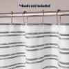 imageAmazon Basics Geometric Jacquard Fabric Shower Curtain for Bathroom Lightweight Waterproof and Washable 72quot W x 74quot L Grey StripedGrey Striped