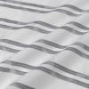 imageAmazon Basics Geometric Jacquard Fabric Shower Curtain for Bathroom Lightweight Waterproof and Washable 72quot W x 74quot L Grey StripedGrey Striped