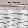 imageAmazon Basics Geometric Jacquard Fabric Shower Curtain for Bathroom Lightweight Waterproof and Washable 72quot W x 74quot L Grey StripedGrey Striped