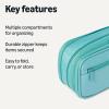 imageAmazon Basics Large capacity pencil cases cyan mildcyan mild