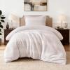 imageAmazon Basics Waffle Weave Microfiber 3Piece Duvet Cover Set Includes 1 Duvet Cover and 2 Pillow Shams King Pink StripedPink Striped