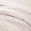 imageAmazon Basics Waffle Weave Microfiber 3Piece Duvet Cover Set Includes 1 Duvet Cover and 2 Pillow Shams King Pink StripedPink Striped