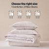 imageAmazon Basics Waffle Weave Microfiber 3Piece Duvet Cover Set Includes 1 Duvet Cover and 2 Pillow Shams King Pink StripedPink Striped