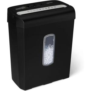 imageAmazon Basics 6Sheet High Security Micro Cut Paper Shredder and Credit Card Shredder 37 Gallon Black