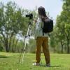 imageAmazon Basics 50inch Lightweight Portable Camera Mount Tripod Stand with Bag for Travel Photography ChampagneBlack