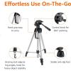 imageAmazon Basics 50inch Lightweight Portable Camera Mount Tripod Stand with Bag for Travel Photography ChampagneBlack