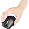 imageAmazon Basics Computer Mouse Wireless Ergonomic 24 GHz Optical DPI Adjustable Compatible With PC Mac Laptop BlackBlack