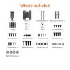 imageAmazon Basics Full Motion Articulating TV Monitor Wall Mount for 26quot to 55quot TVs and Flat Panels up to 80 Lbs Black12 to 40
