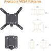 imageAmazon Basics Full Motion Articulating TV Monitor Wall Mount for 26quot to 55quot TVs and Flat Panels up to 80 Lbs Black12 to 40