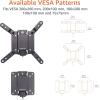 imageAmazon Basics Full Motion Articulating TV Monitor Wall Mount for 26quot to 55quot TVs and Flat Panels up to 80 Lbs Black12 to 40