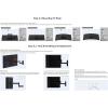 imageAmazon Basics Full Motion Articulating TV Monitor Wall Mount for 26quot to 55quot TVs and Flat Panels up to 80 Lbs Black12 to 40