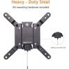 imageAmazon Basics Full Motion Articulating TV Monitor Wall Mount for 26quot to 55quot TVs and Flat Panels up to 80 Lbs Black12 to 40