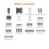 imageAmazon Basics Full Motion Articulating TV Monitor Wall Mount for 26quot to 55quot TVs and Flat Panels up to 80 Lbs Black12 to 40