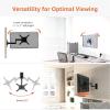 imageAmazon Basics Full Motion Articulating TV Monitor Wall Mount for 26quot to 55quot TVs and Flat Panels up to 80 Lbs Black12 to 40