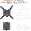 imageAmazon Basics Full Motion Articulating TV Monitor Wall Mount for 26quot to 55quot TVs and Flat Panels up to 80 Lbs Black12 to 40