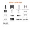 imageAmazon Basics Full Motion Articulating TV Monitor Wall Mount for 26quot to 55quot TVs and Flat Panels up to 80 Lbs Black12 to 40