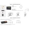 imageAmazon Basics Full Motion Articulating TV Monitor Wall Mount for 26quot to 55quot TVs and Flat Panels up to 80 Lbs Black12 to 40