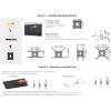 imageAmazon Basics Full Motion Articulating TV Monitor Wall Mount for 26quot to 55quot TVs and Flat Panels up to 80 Lbs Black26 to 55