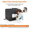 imageAmazon Basics Light Box Photography 25 x 30 x 25 Inches Large Portable Foldable Photo Studio Box with LED Light 1 Piece Black
