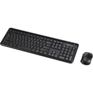 imageAmazon Basics 24GHz Wireless Keyboard and Mouse Combo Quiet and Compact US Layout Unifying USB Receiver Black