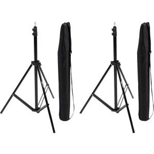 imageAmazon Basics Aluminum Light Photography Tripod Stand with Case  28  67 feet Black2Pack