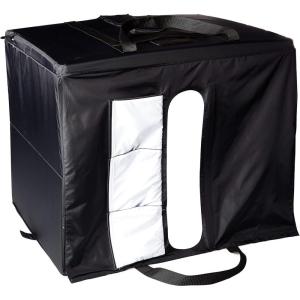 imageAmazon Basics Light Box Photography 25 x 30 x 25 Inches Large Portable Foldable Photo Studio Box with LED Light 1 Piece Black