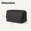 imageAmazon Essentials Large Travel comsmetic Bag Shaving Bag Dopp Kit black