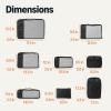 imageAmazon Essentials Ultralight packing Cubes Packing Organizer black 8 pack Black