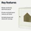 imageAmazon Basics FurnitureStyle Litter Box Enclosure OakWhite