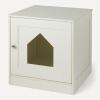 imageAmazon Basics FurnitureStyle Litter Box Enclosure OakWhite