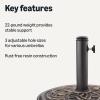 imageAmazon Basics Patio Umbrella Crank Lift and Push Button Tilt 9 Foot NavyBlack