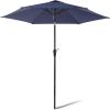 imageAmazon Basics Patio Umbrella Crank Lift and Push Button Tilt 9 Foot NavyNavy
