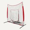 imageAmazon Basics Portable Baseball ampamp Softball Practice NetRed  White  Black