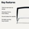 imageAmazon Basics Portable Pop Up Soccer Goal Net for Backyard Training4 x 3  Set of 2
