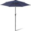 imageAmazon Basics Patio Umbrella Crank Lift and Push Button Tilt 9 Foot NavyNavy