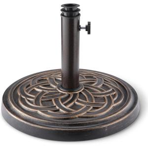 imageAmazon Basics Patio Umbrella Crank Lift and Push Button Tilt 9 Foot NavyBlack