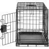 imageAmazon Basics Durable Foldable Metal Wire Dog Crate with Tray Single Door 18 x 124 x 15 in Black220L x 130W x 160H