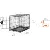 imageAmazon Basics Durable Foldable Metal Wire Dog Crate with Tray Single Door 18 x 124 x 15 in Black220L x 130W x 160H