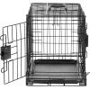 imageAmazon Basics Durable Foldable Metal Wire Dog Crate with Tray Single Door 18 x 124 x 15 in Black220L x 130W x 160H