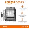 imageAmazon Basics Durable Foldable Metal Wire Dog Crate with Tray Single Door 18 x 124 x 15 in Black220L x 130W x 160H