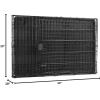 imageAmazon Basics Durable Foldable Metal Wire Dog Crate with Tray Single Door 18 x 124 x 15 in Black420L x 280W x 300H