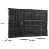 imageAmazon Basics Durable Foldable Metal Wire Dog Crate with Tray Single Door 18 x 124 x 15 in Black420L x 280W x 300H