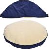imageAmazon Basics Pet Cave Bed for Dog With Removal Nesting Cave Cover Fits up to 35lbs Pets 30 x 30 x 125 inches BlueBlue